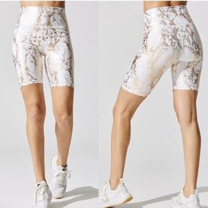 Carbon38 Metallic Snake Biker Short